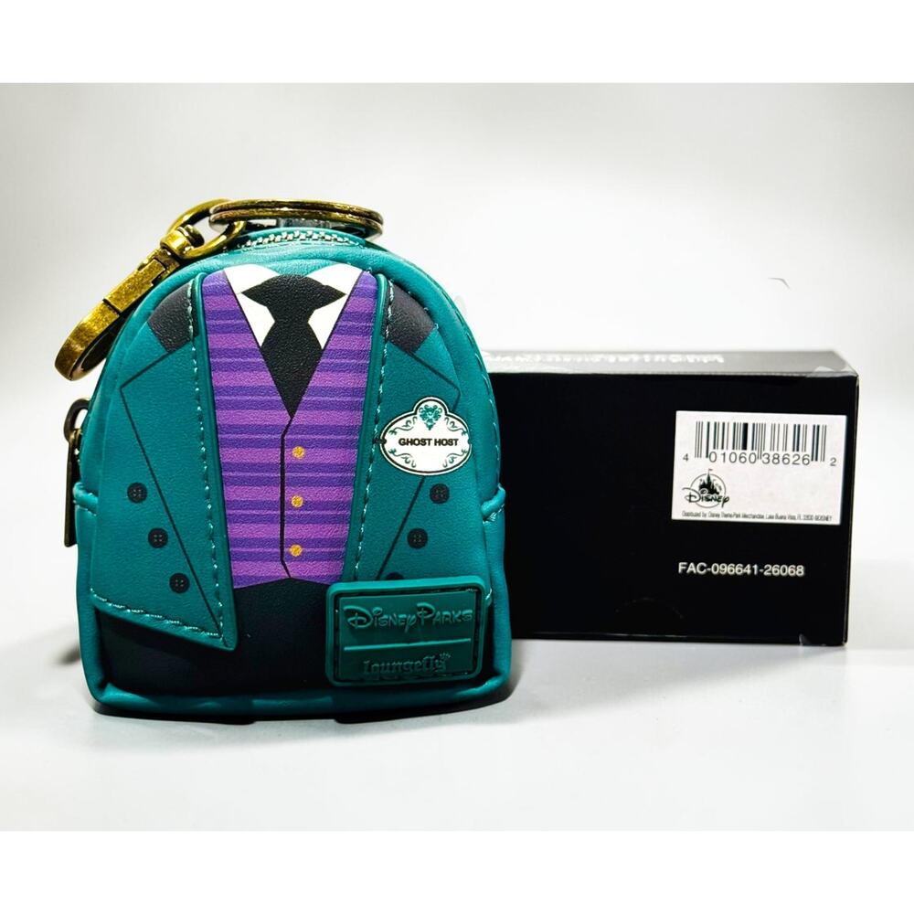 Disney Parks Loungefly Haunted Mansion Ghost Host Butler Cast Member Bag Charm